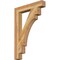 Ekena Millwork Merced Block Rough Sawn Bracket, Western Red Cedar, 4"W x 26"D x 38"H BKT04X26X38MRC05RWR - alternate 1